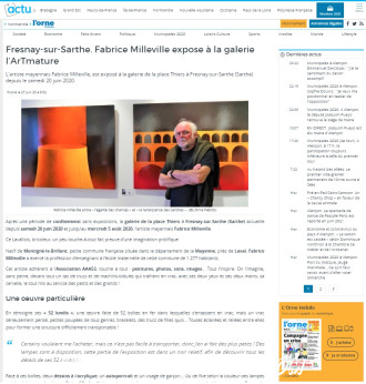 Fabrice Milleville expose à la galerie l’ArTmature de Orne Hebdo