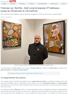 Fresnay-sur-Sarthe : Joël Lorand expose 27 tableaux jusqu’au 30 janvier à L’ArTmature de Les Alpes mancelles