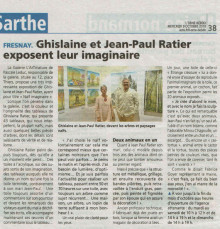Fresnay, Gislaine et Jean-Paul Ratier exposent leurs imaginaires de Orne Hebdo