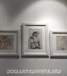 Au Sabbat - Triptyque - Dessin, Peinture de Alexandre Yterce
