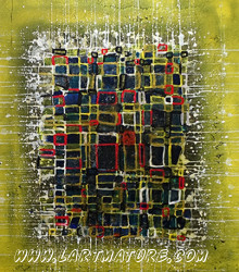 Sans titre 7 de Claude Rivière Sans titre 7 - Peinture de Claude Rivière