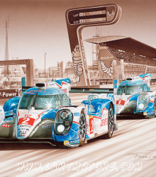 Toyota TS040 – Le Mans 2015 de François Bruère Toyota TS040 – Le Mans 2015 - Peinture de François Bruère