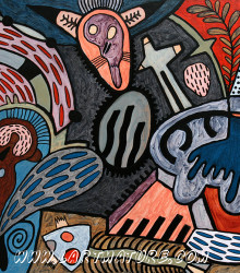 O.V.N.I. N°35 - Peinture de Joël Lorand