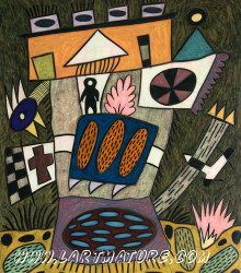 O.V.N.I. N°8 - Peinture de Joël Lorand