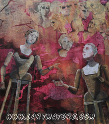Les jongleuses - Peinture de 