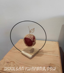 La pomme en robe - Dessin, Peinture, Sculpture, --Collage 3D de Violaine Sausset