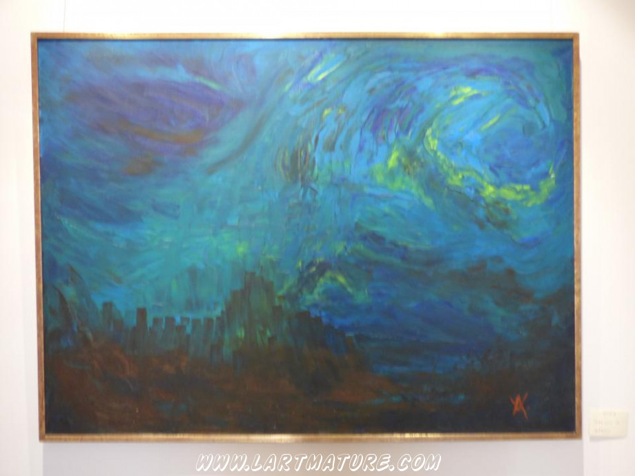 Cette nuit-là - Peinture de André Voisin