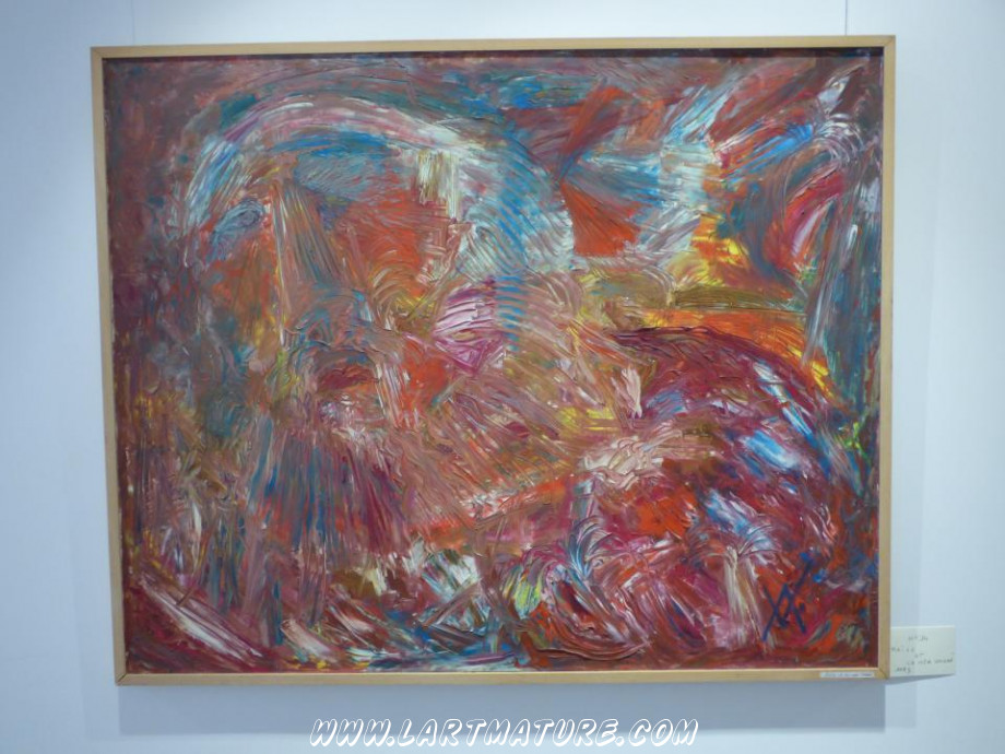 Moïse et la Mer rouge - Peinture de André Voisin