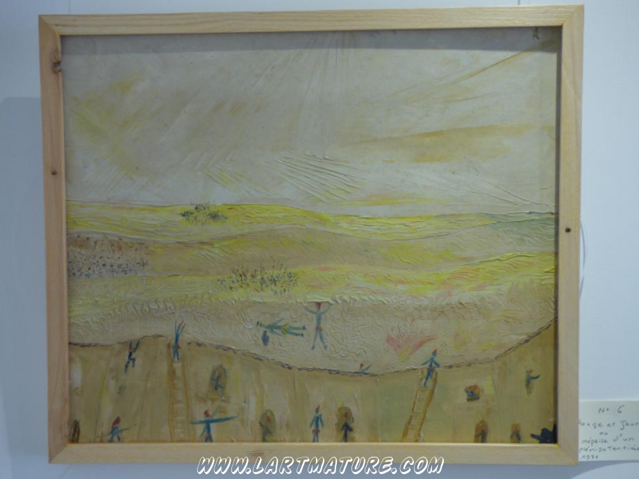 Rouge et jaune ou le mépris d'un plénipotentiaire - Peinture de André Voisin