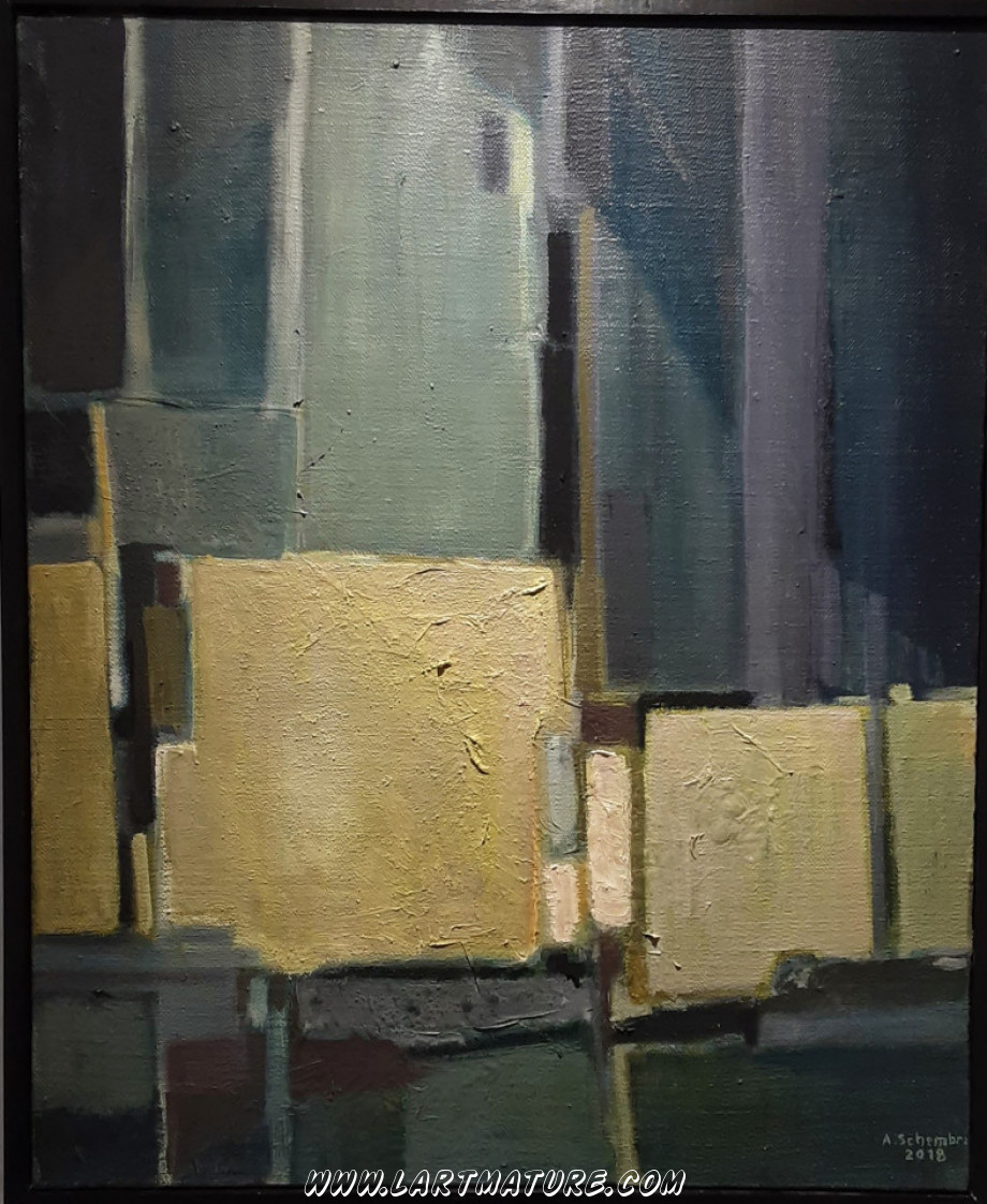 Rochers - Peinture de André Schembri