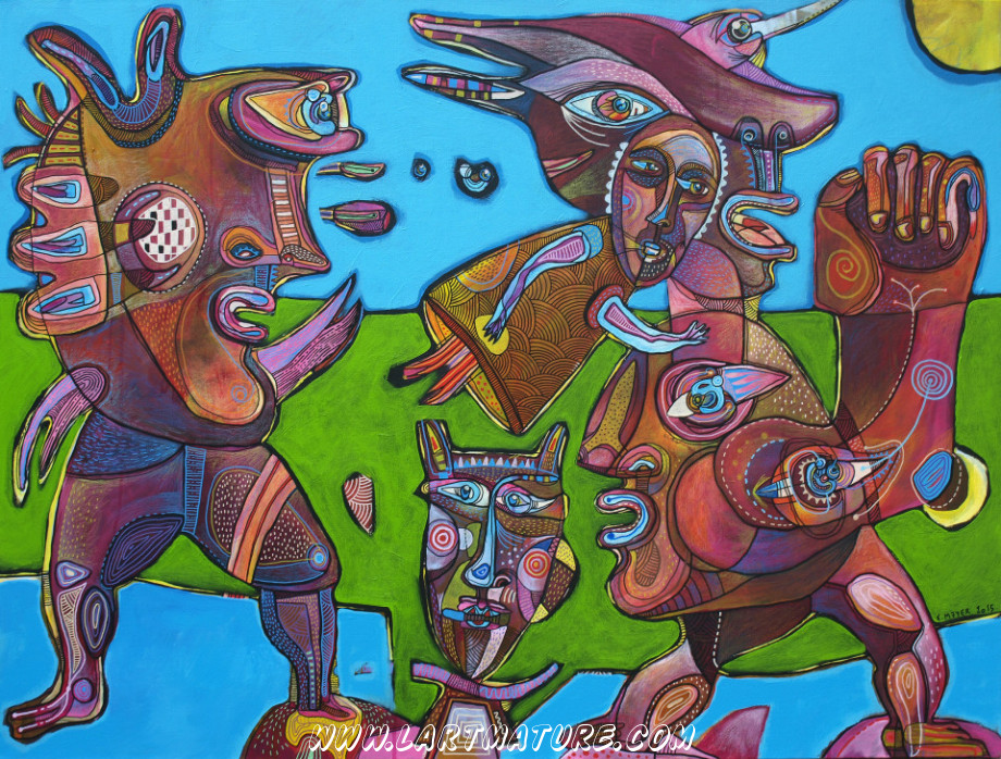 En Avant - Dessin, Peinture de Eric Meyer