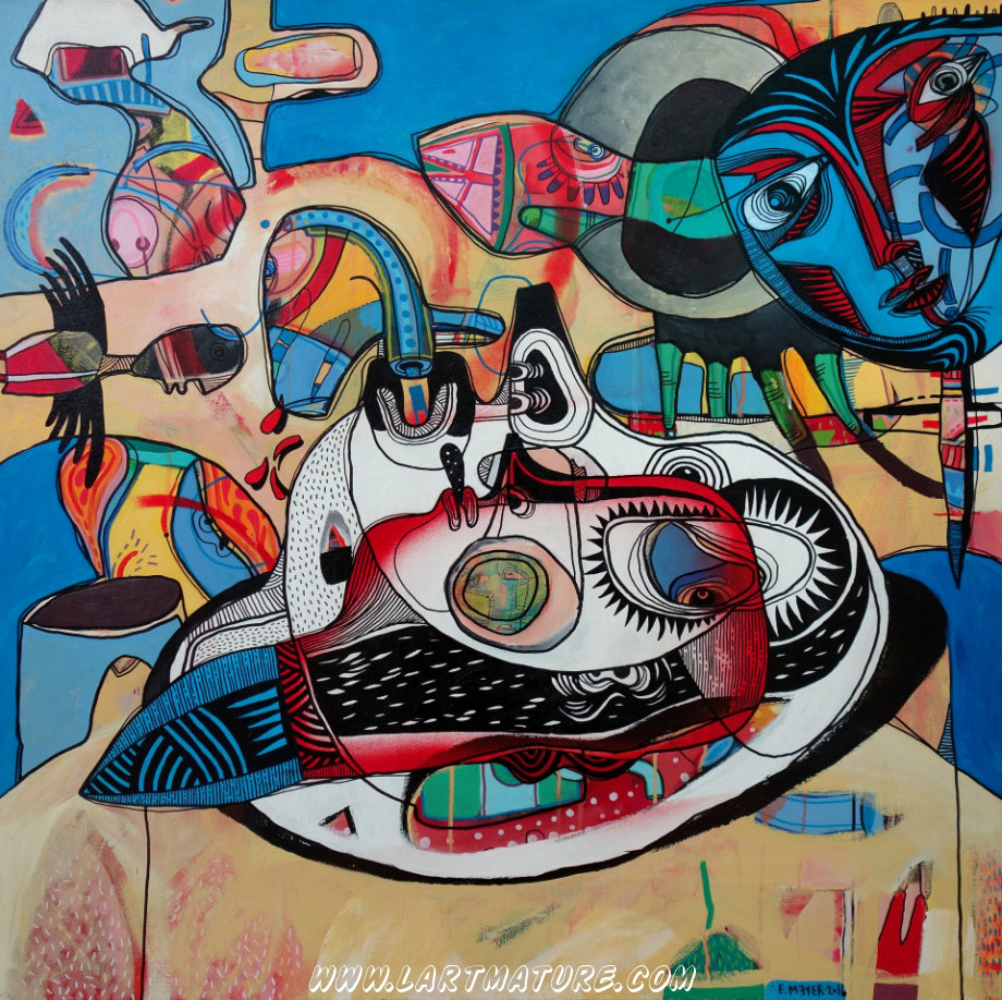 Éternel repos - Dessin, Peinture de Eric Meyer