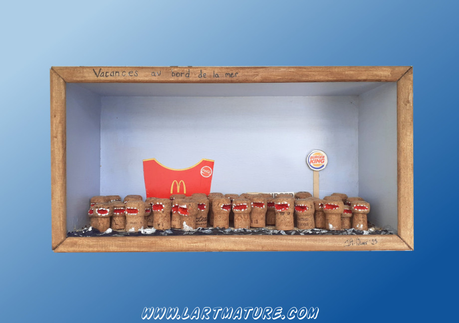 Vacances au bord de mer - -Assemblage de Jill Culiner