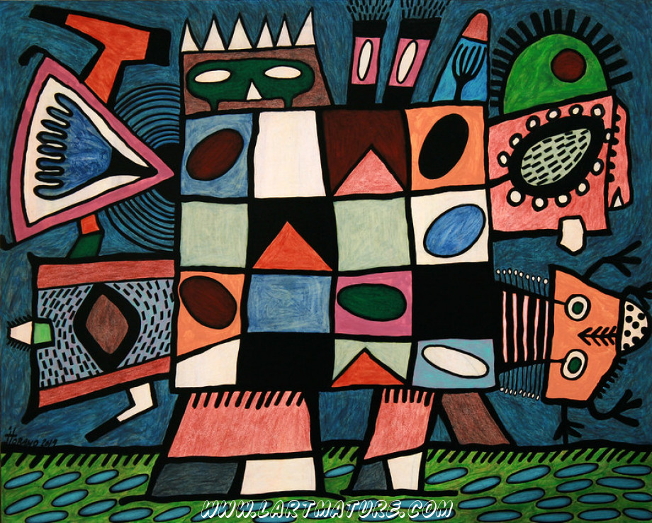 O.V.N.I. N°21 - Peinture de Joël Lorand