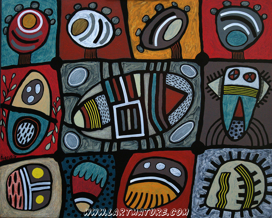 O.V.N.I. N°34 - Peinture de Joël Lorand
