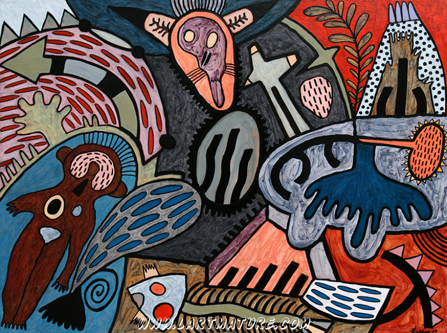 O.V.N.I. N°35 - Peinture de Joël Lorand