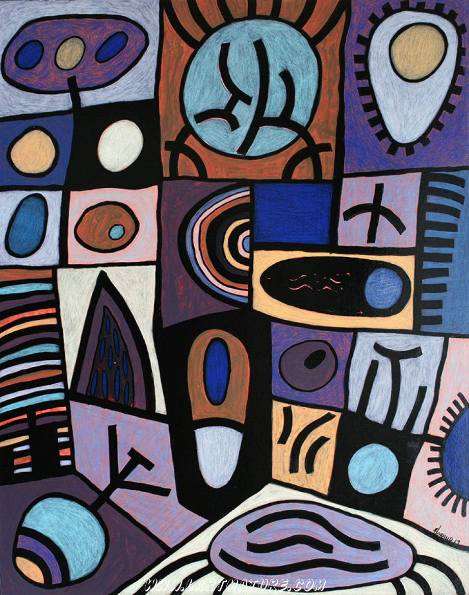 O.V.N.I. N°37 - Peinture de Joël Lorand
