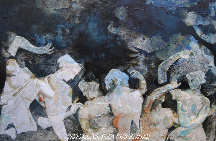 Vagues de Vagues - Peinture de