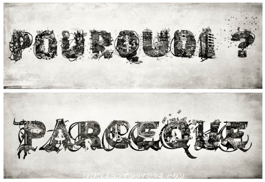 POURQUOI-PARCEQUE - Art numérique, Peinture, Photographie, --Collage numérique de Willy Bihoreau