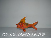 Petit Poisson sans Citron de Mich Mao Petit Poisson sans Citron - Sculpture de Mich Mao